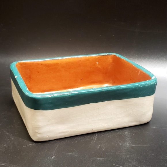Vintage Handmade 1950s Ceramic Soap Dish